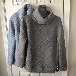TWO Gap fit funnel-neck jacquard pullovers
